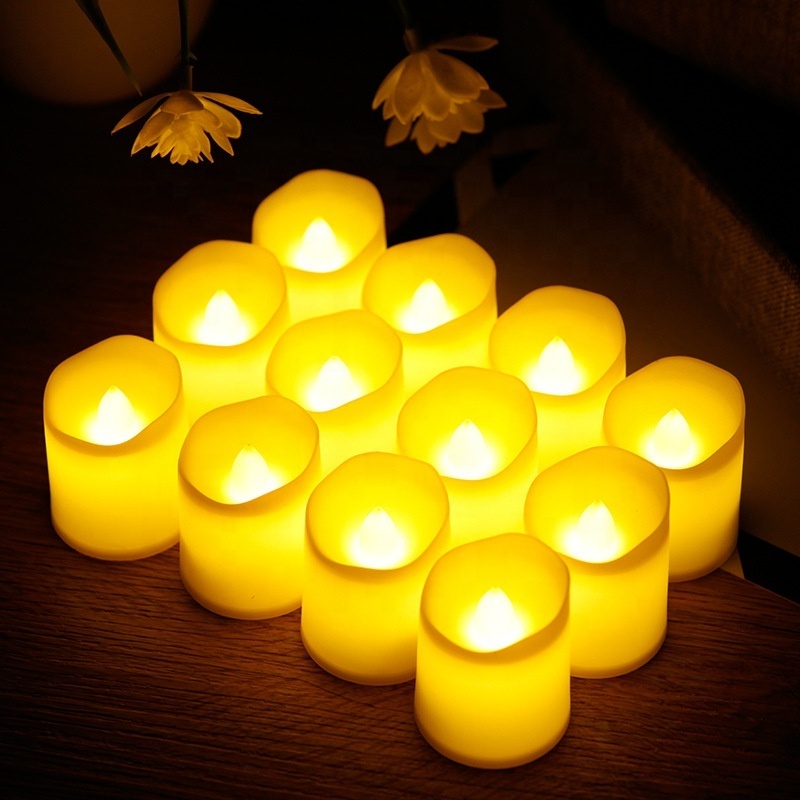 Flickering Flameless Votive Candles Electric Candles Battery Operated LED Tealight for Wedding Christmas Decorations