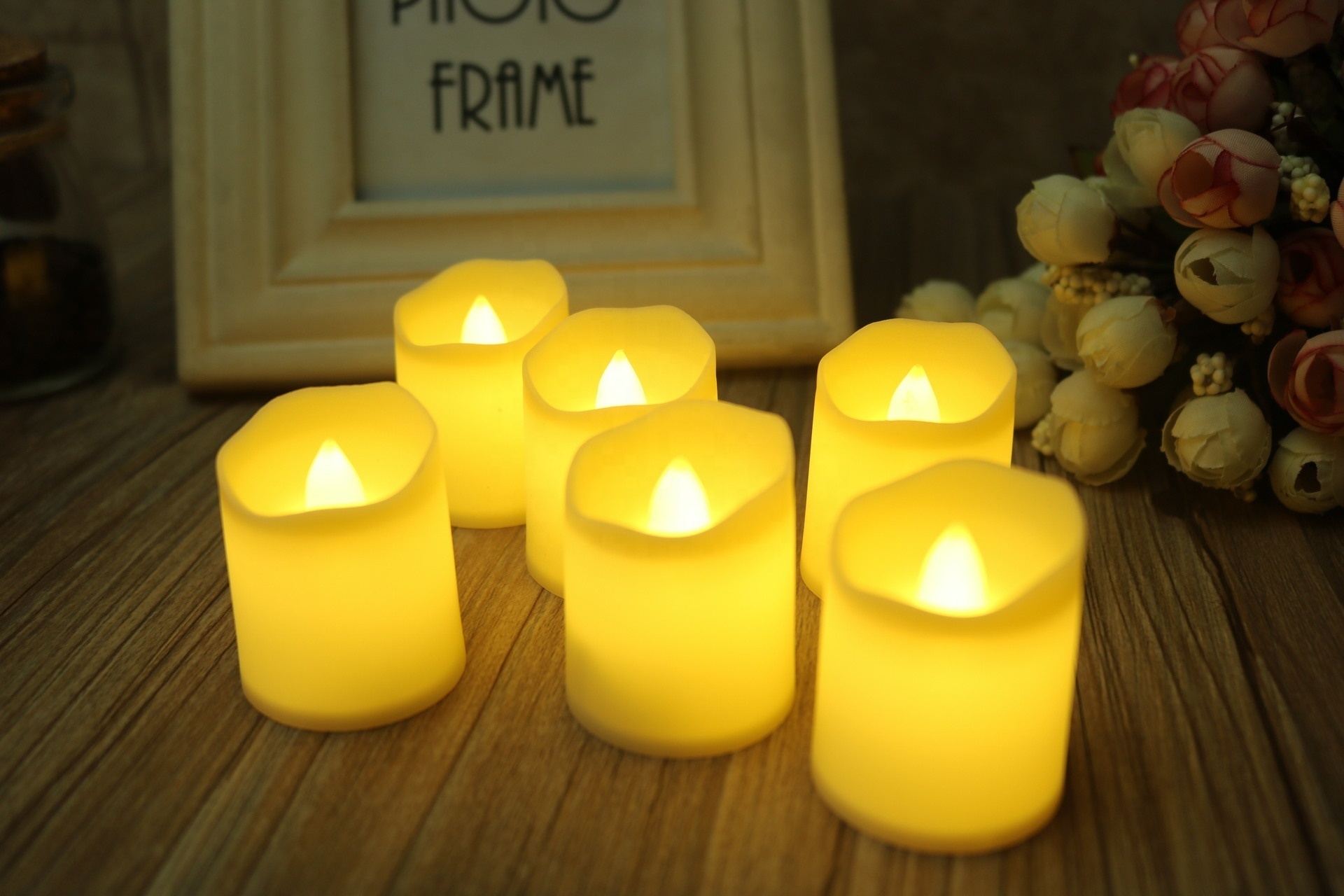 Flickering Flameless Votive Candles Electric Candles Battery Operated LED Tealight for Wedding Christmas Decorations