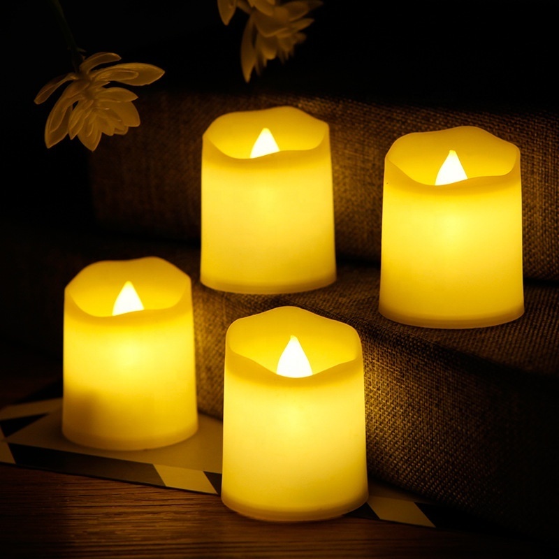 Flickering Flameless Votive Candles Electric Candles Battery Operated LED Tealight for Wedding Christmas Decorations