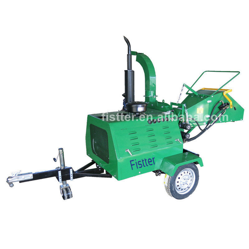 CE Approved Fistter Wood Crusher 40hp Diesel Wood Chipper For Sale