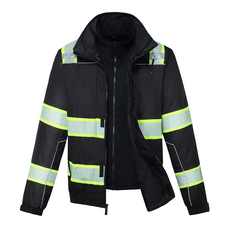 Hi Vis Construction Safety Jackets / Safety Jacket Work Wear Factory Construction Safety Jacket