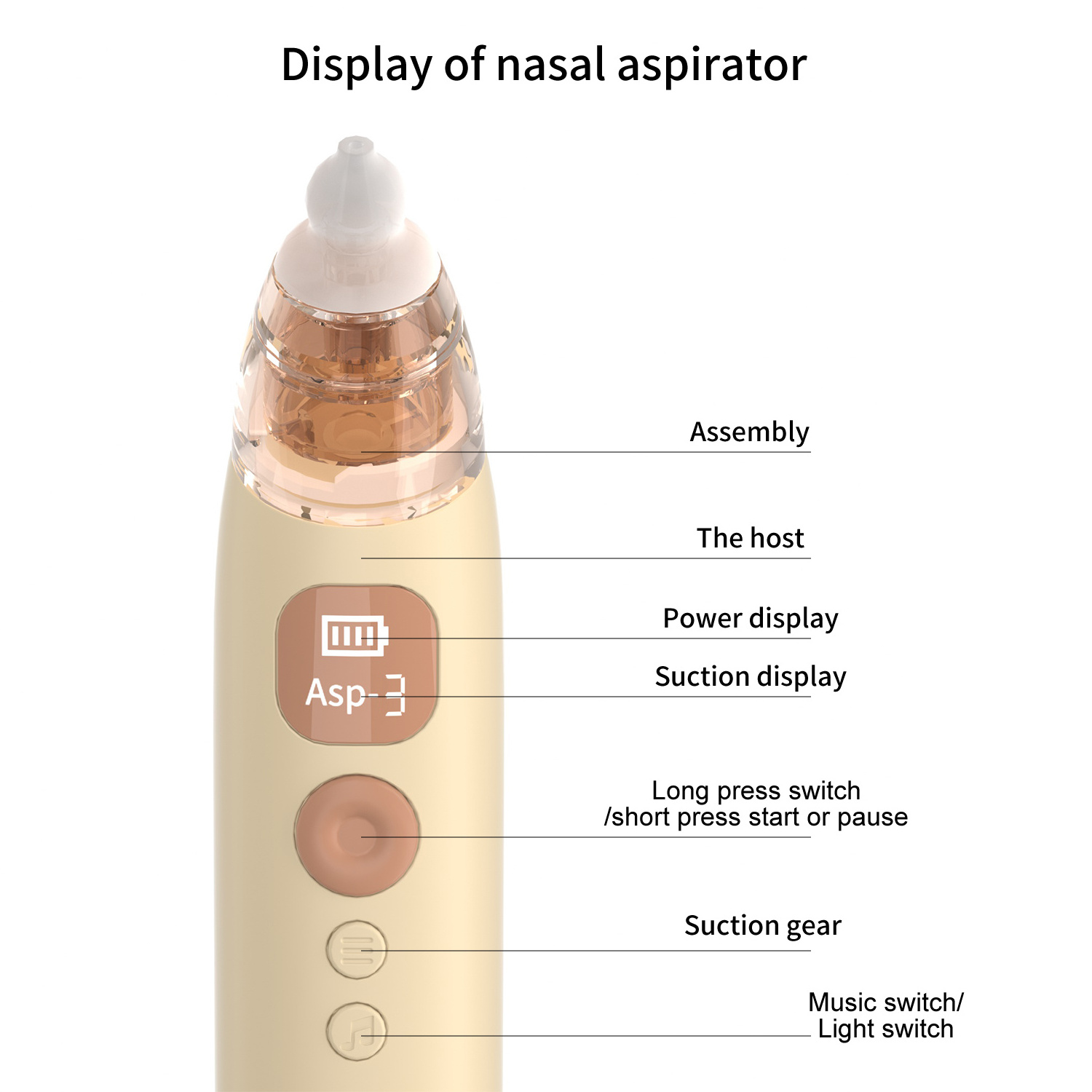 factory wholesale baby nose vacuum cleaner pump rechargeable strong suction electric nasal aspirator