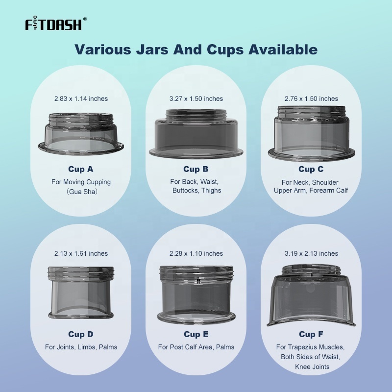 Fitdash infrared light therapy medical hijama cupping making machine cupping stimulate therapy massager