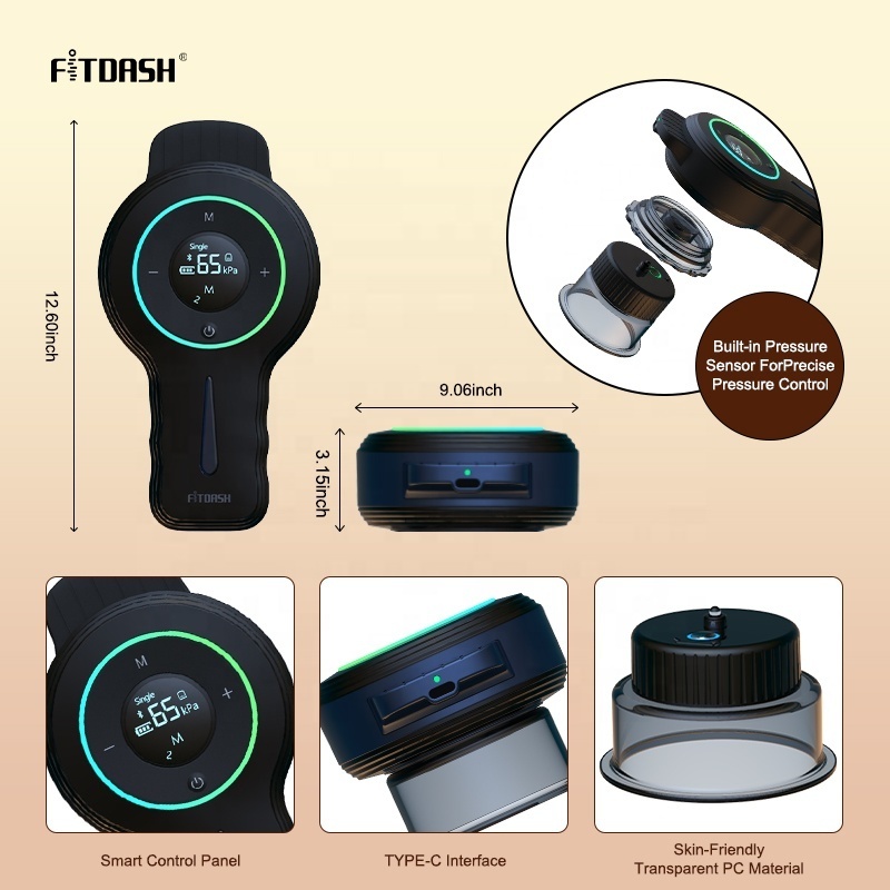 Fitdash infrared light therapy medical hijama cupping making machine cupping stimulate therapy massager