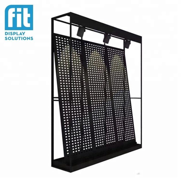 Tile showroom display metal wall peg board bracket tile Ceramic display for marble granite floor tiles display racks