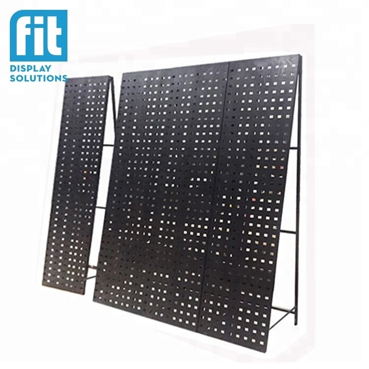 Tile showroom display metal wall peg board bracket tile Ceramic display for marble granite floor tiles display racks