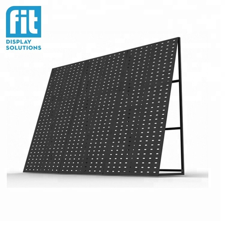 Tile showroom display metal wall peg board bracket tile Ceramic display for marble granite floor tiles display racks