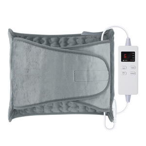 24*12'' Washable Neck Shoulder Waist Wrap Heated Warmer Electric Heating Pad for Lower Back Pain Relief