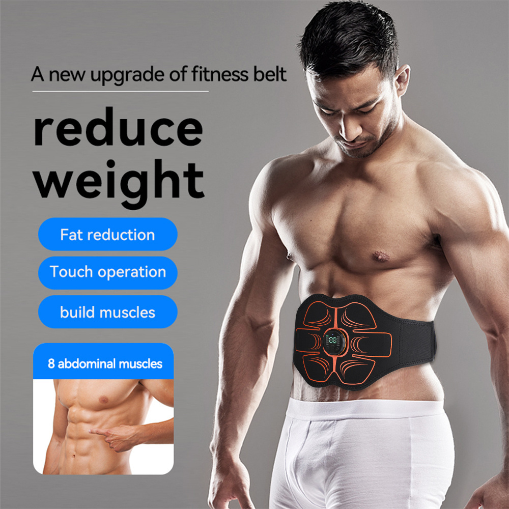 Fitness Training Weight Loss Body Slimming Waist Abdominal Massager EMS Electric Muscle Stimulation Belt For Men Women