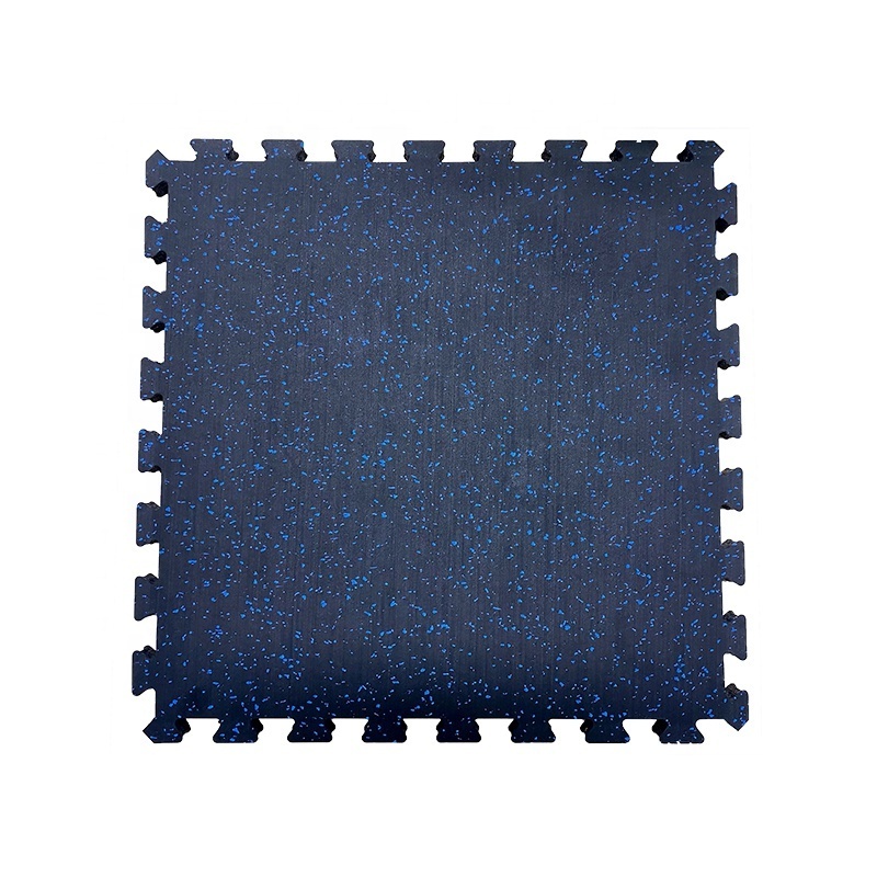 FitFirst Premium Saftey Interlocking EPDM Rubber Floor Tiles with Colored Flecks