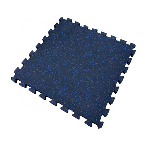 FitFirst Premium Saftey Interlocking EPDM Rubber Floor Tiles with Colored Flecks