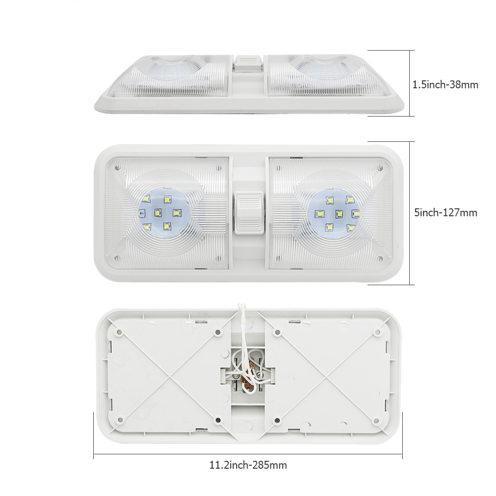 camper rv surface light fixture 12v dc led ceiling light 12 volt 3 led ceiling down light rv