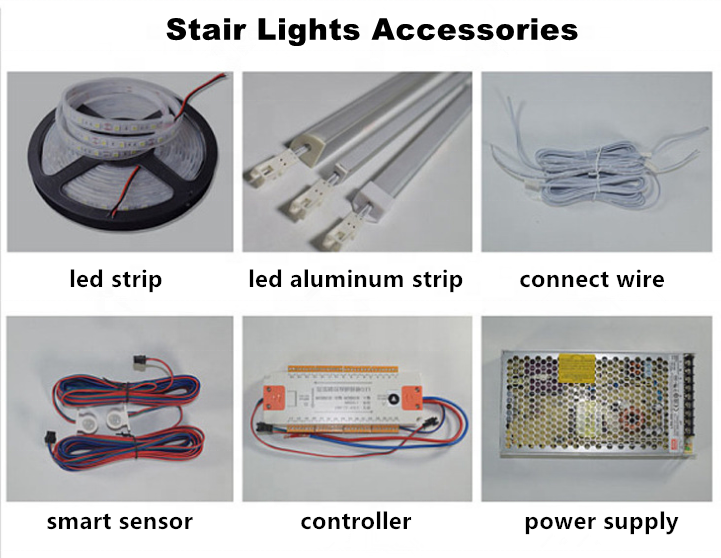 Aluminum Step Light Smart Home Motion Activated Wall Stairway Light Pir Motion Automatic Led Stair Light