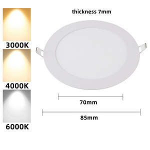 Super Slim LED Panel Light DC 12V Aluminum Downlights LED RV Boat Recessed Ceiling Light Caravan Interior Light