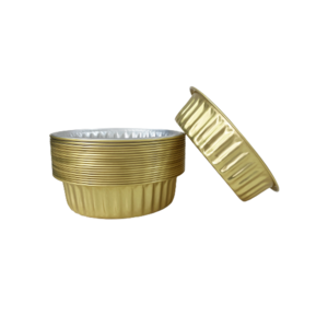 Disposable Golden Food Container Aluminum Foil with Lid for Restaurants and BBQ Tin Foil Trays