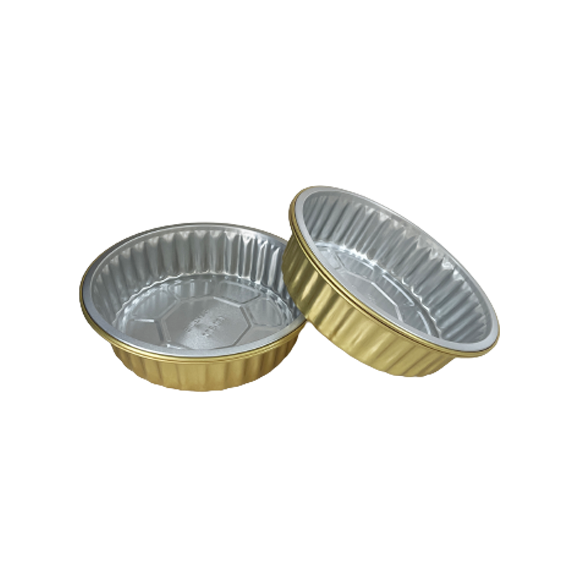 Disposable Golden Food Container Aluminum Foil with Lid for Restaurants and BBQ Tin Foil Trays