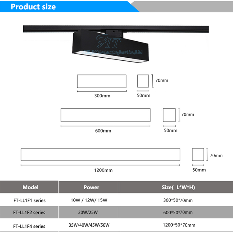 Ultra Thin Aluminum Rail Lights Track High Quality 10W Linear Spot Adjustable Lighting Led Track Light