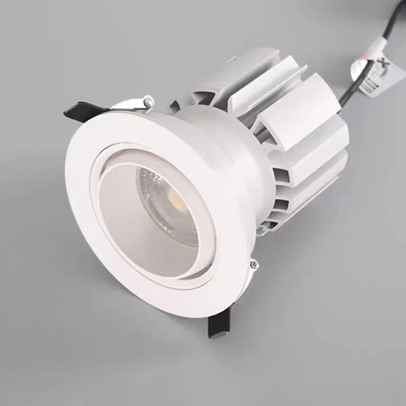 Fitlight Factory Direct Anti Glare Design Downlight 20W 30W Aluminum Ceiling Recessed COB LED Down Light