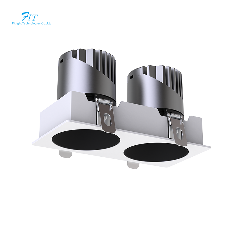 Led Ceiling Spotlight 10W Indoor Lighting For Living Room Bedroom Double Heads Anti-glare Led Downlights