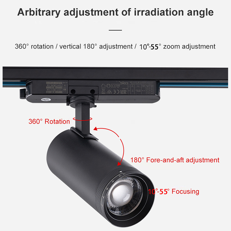 Art Gallery Led Track Light 35W Driver Adapter Combined LED Track Light