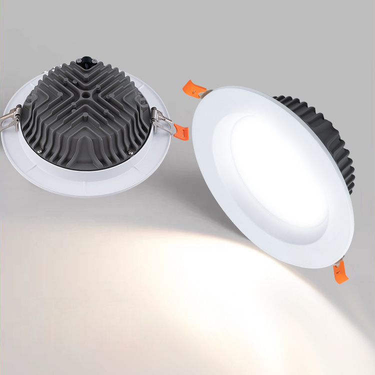 3CCT 9W 12W Aluminum Round Ultra Slim 4 Inch 6 Inch Dimmable Recessed Downlight Led Light for Home Office