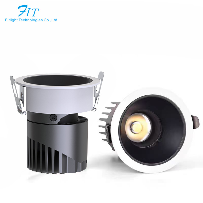 High Quality Adjustable New Design 9w Cob Downlight Led CCT Spot Light Downlight Chrome Reflector Fixture For Hotel Spot Lamp