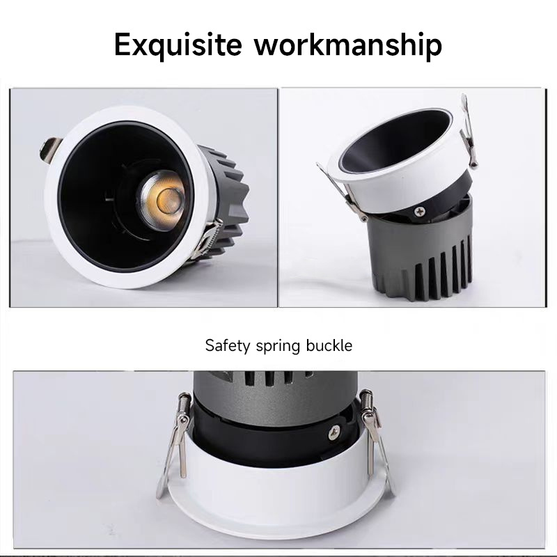 High Quality Adjustable New Design 9w Cob Downlight Led CCT Spot Light Downlight Chrome Reflector Fixture For Hotel Spot Lamp