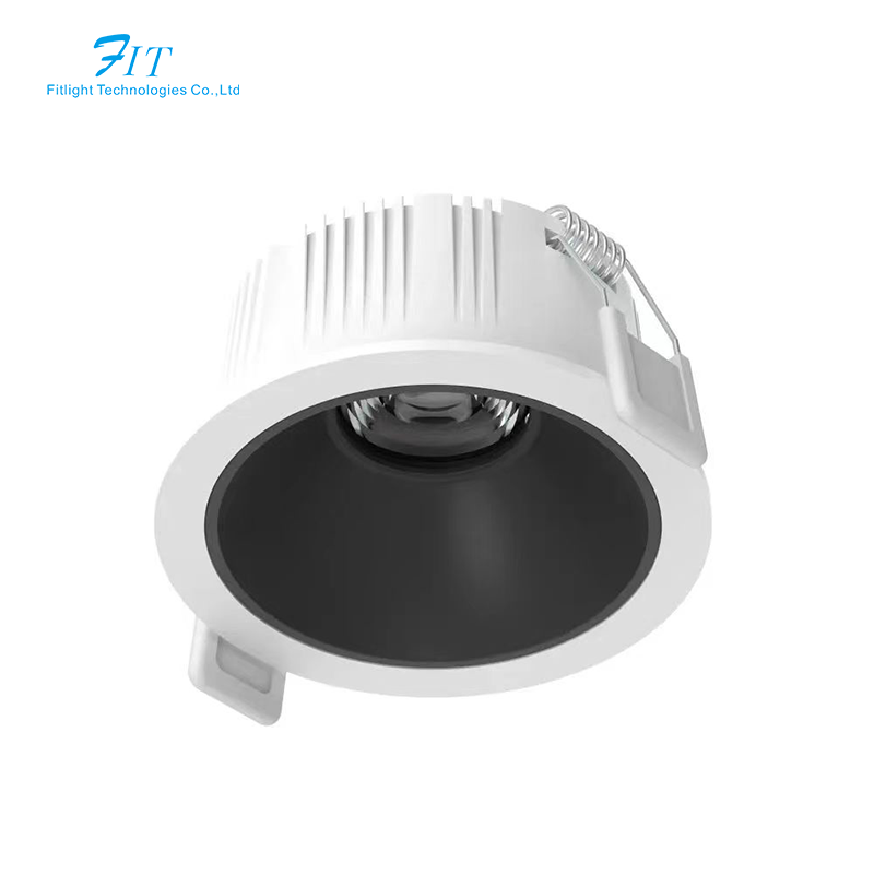 Led Cob 3 inch anti glare recessed Down Lights Design Led Aluminum Profile Recessed Round Housing Dimmable Led Downlight