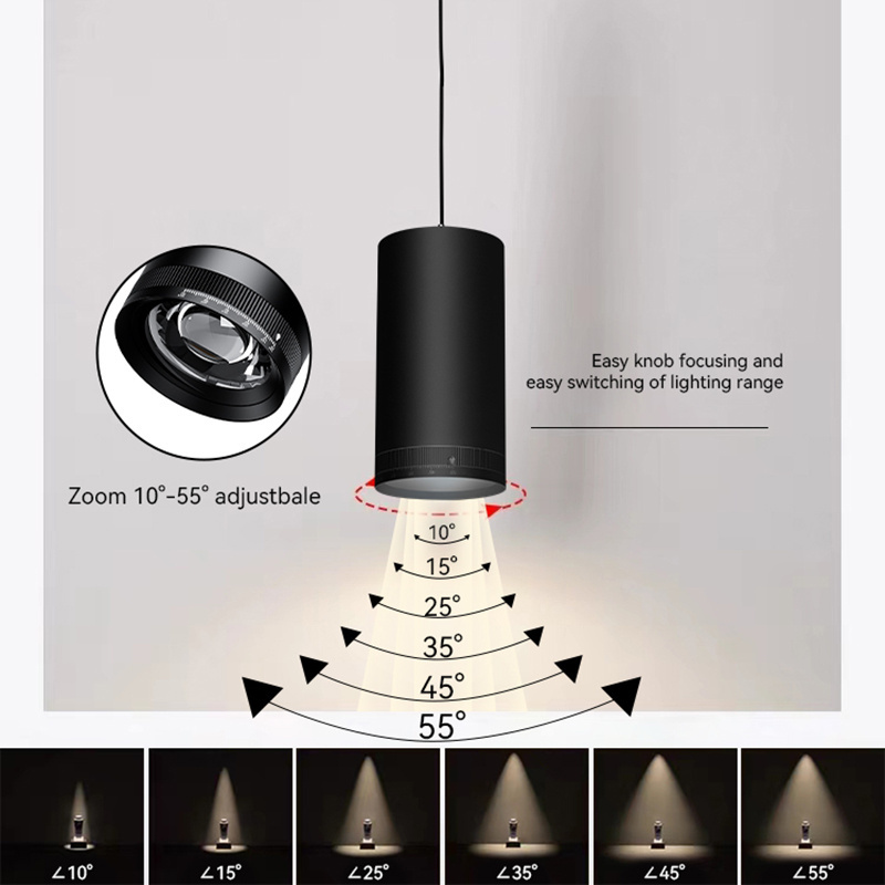 25W LED Hanging Light Round Square Surface Mounted Pendant LED Downlight Ra90 Ra95 Pendant COB LED Hanging Light