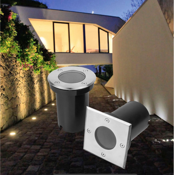 LED In-ground Light Buried Light GU10 MR16 Waterproof Outdoor Recessed Spot Ground  Underground Floor Lamp