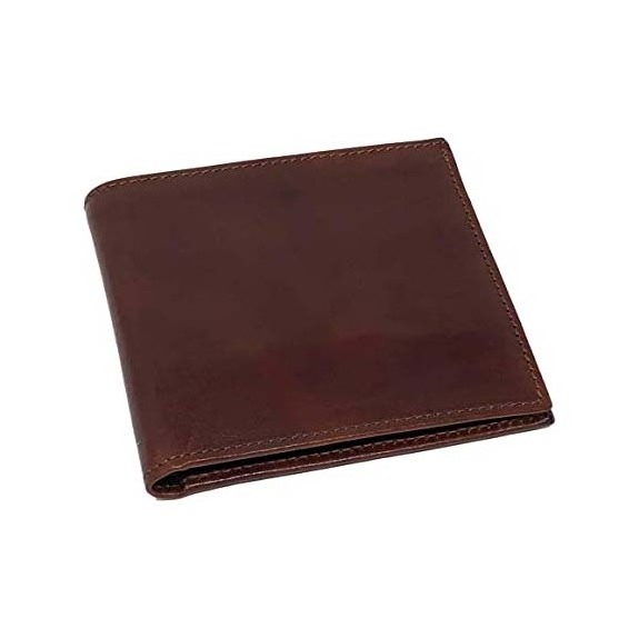 OEM 2023 Hot Sale Genuine Vintage Crazy Horse Cowhide Leather Card Holder Wallet With Coin Pocket for men