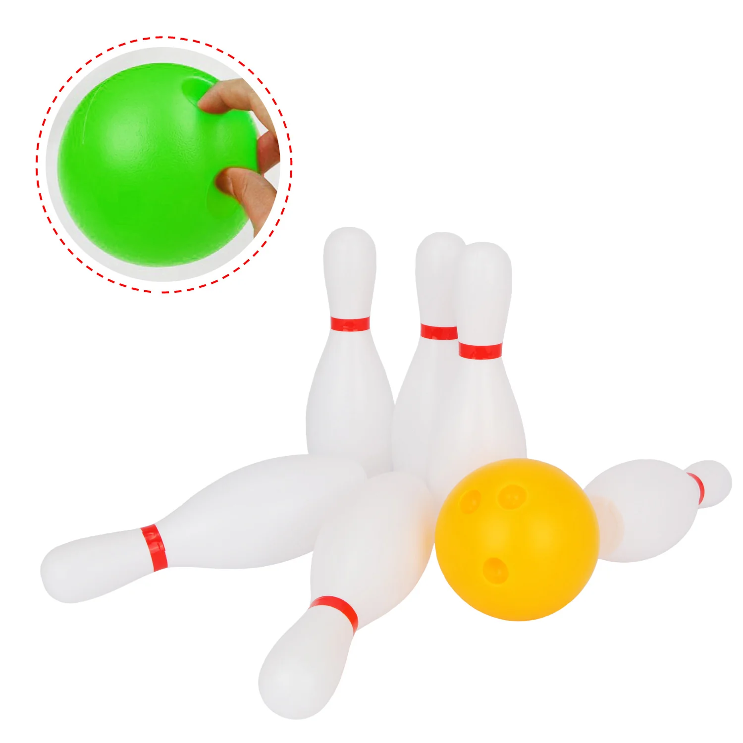 Durable Plastic Indoor and Outdoor Game Bowling Game for Kids