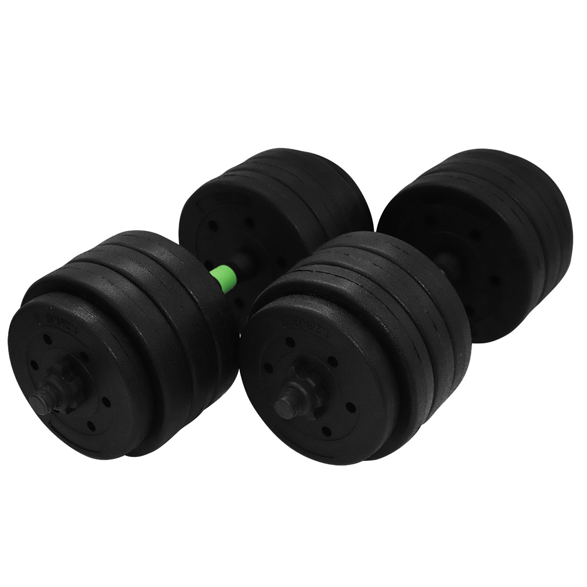 40KG Dumbbells Barbell Setwith Connecting Rod Adjustable Dumbbell Fitness Gym Equipment