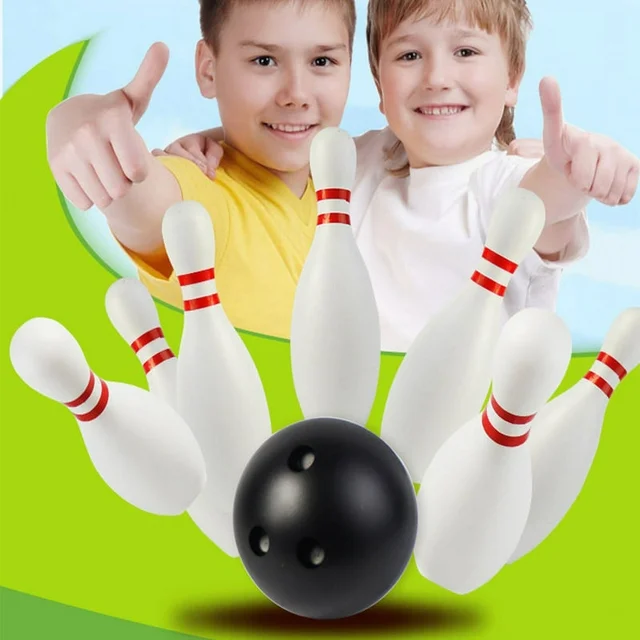 Durable Plastic Indoor and Outdoor Game Bowling Game for Kids