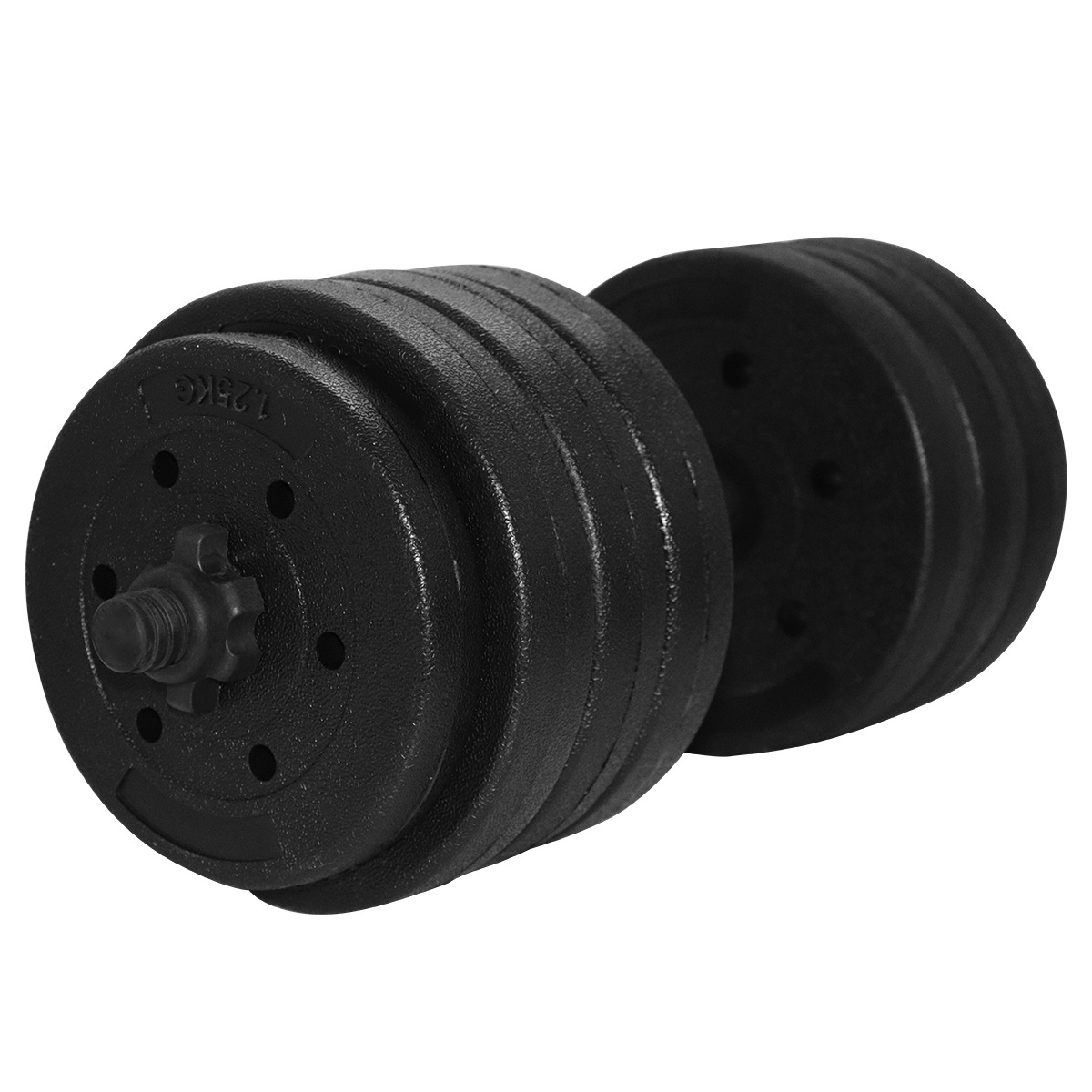 40KG Dumbbells Barbell Setwith Connecting Rod Adjustable Dumbbell Fitness Gym Equipment