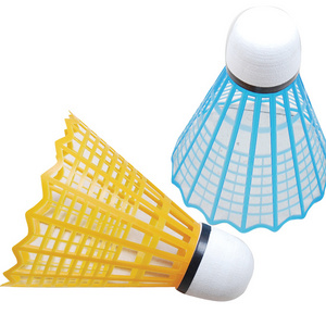 High Quality Sport Midium Speed  Durable Nylon Plastic Badminton Shuttlecock