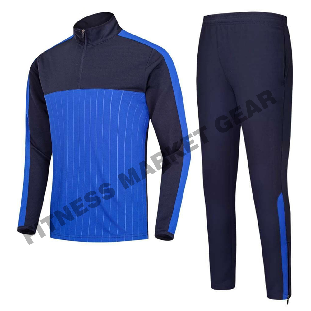 Wholesale Blank Tracksuit Polyester and Cotton Training Jogging Suits Windbreaker Set Casual wear Track Suit Men