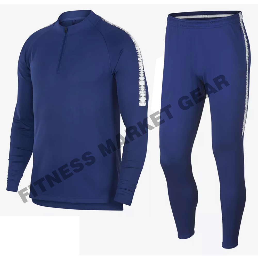 Wholesale Blank Tracksuit Polyester and Cotton Training Jogging Suits Windbreaker Set Casual wear Track Suit Men