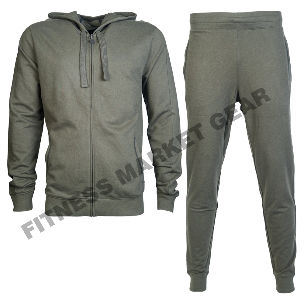 Wholesale Blank Tracksuit Polyester and Cotton Training Jogging Suits Windbreaker Set Casual wear Track Suit Men