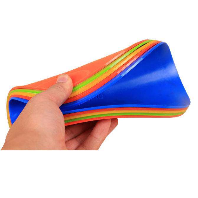 15.5cm Non-Slip Soft Agility Cone Agility Training Markers Floor Dots Flat Field Cones for Football, Soccer, Basketball