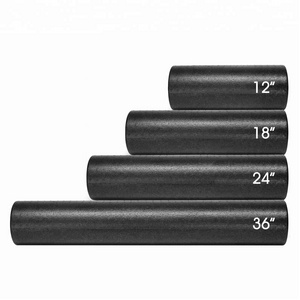 12" 18 24 36 Inches Extra Firm Black Composite Premium Round High Density EPP Foam Roller