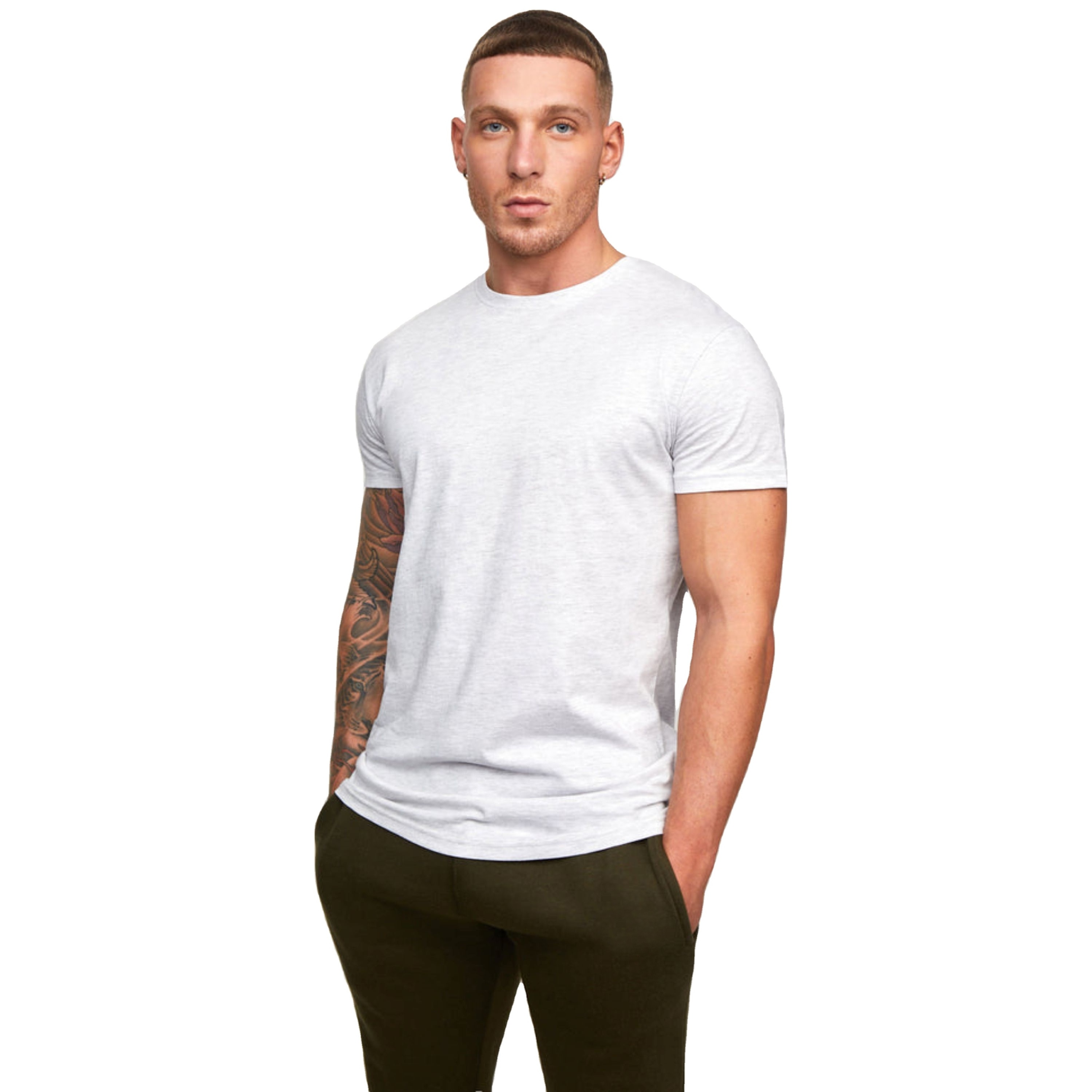 High Quality 100% Cotton Summer Custom Logo Print T-Shirt Men's Blank Plain T Shirts Premium Cotton 210gsm T Shirt