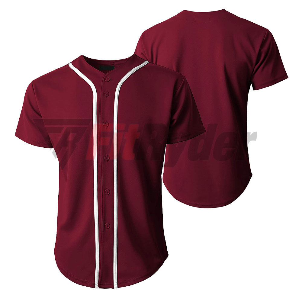 2024 Polyester material embroidery Logo Baseball Jersey Custom Sublimated printing breathable Baseball Jersey shirts OEM