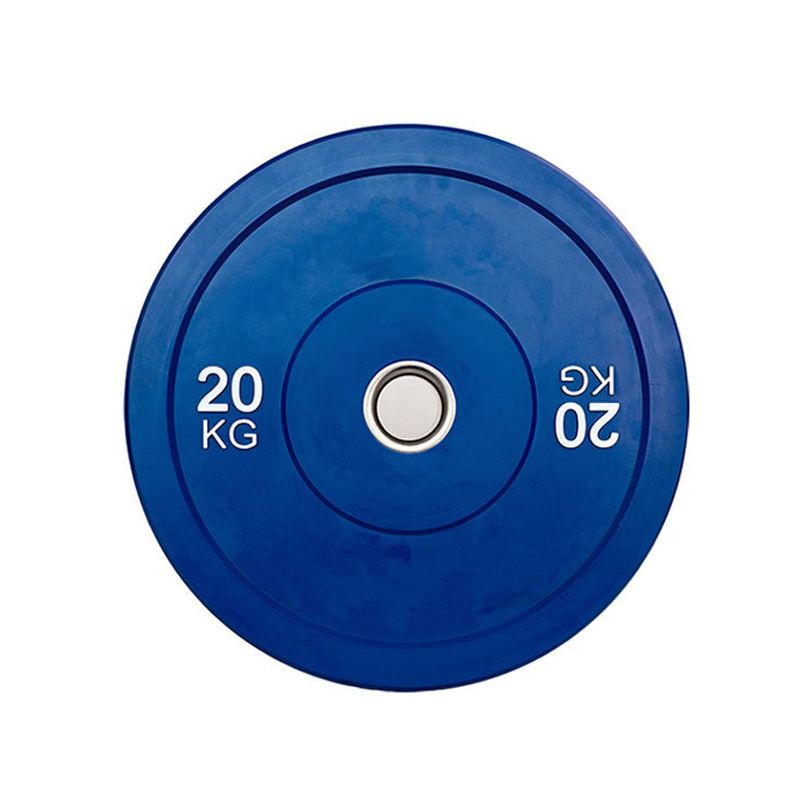 Gym Equipment Hi Temp Custom Competition Training Durable Weights Lifting Coated 25Lb Barbell Rubber Bumper Plates