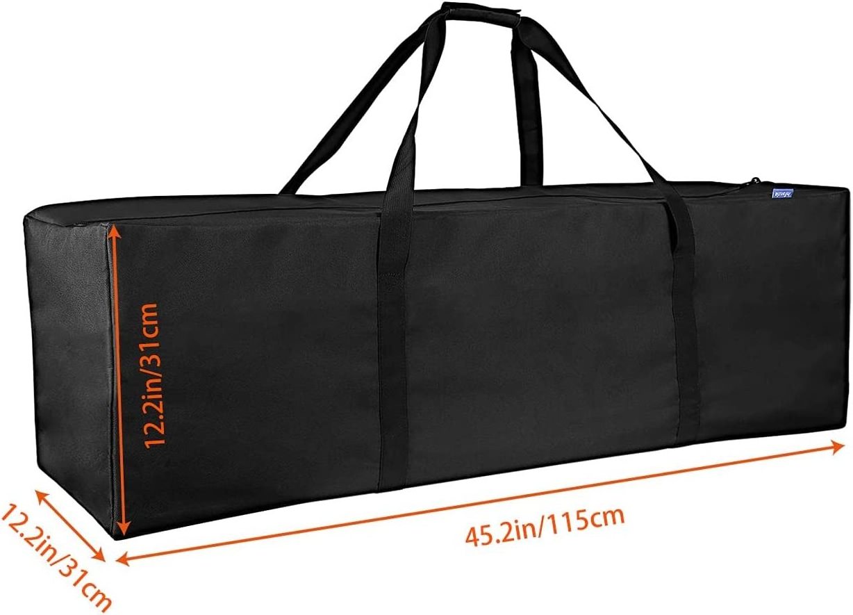 custom heavy duty christmas tree storage bag canvas polyester oxford tent pole storage carrying bag for tent camping carry bag