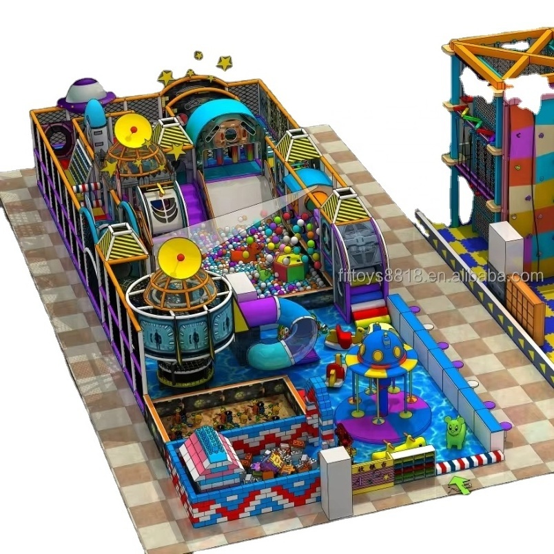 2024 new commercial indoor playground equipment space theme interior design indoor playground