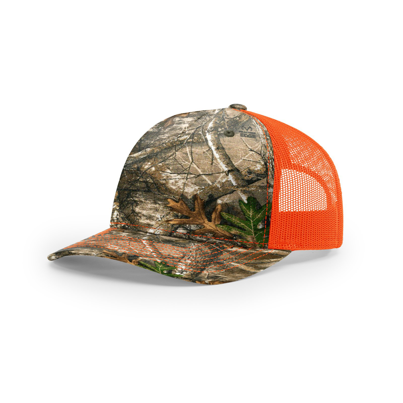 Pre curved Twill/Polyester Mesh 5-panel Camouflage Prints Blank Custom real tree richardson 112 Camo Trucker Hats