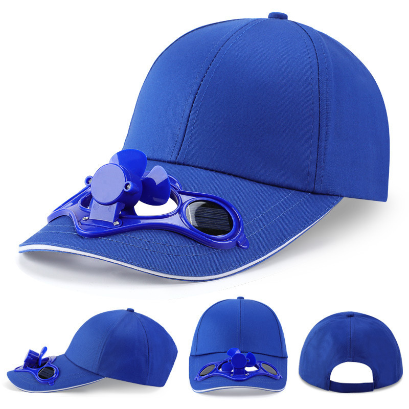 Summer Baseball Gorras Solar Powered Cooling Fan Cap Hat