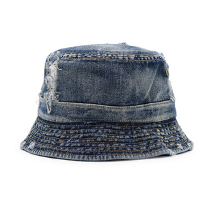 Stylish Premium Personalised Unique Custom Denim Jeans Distressed Sun Bucket Hat Manufacturer