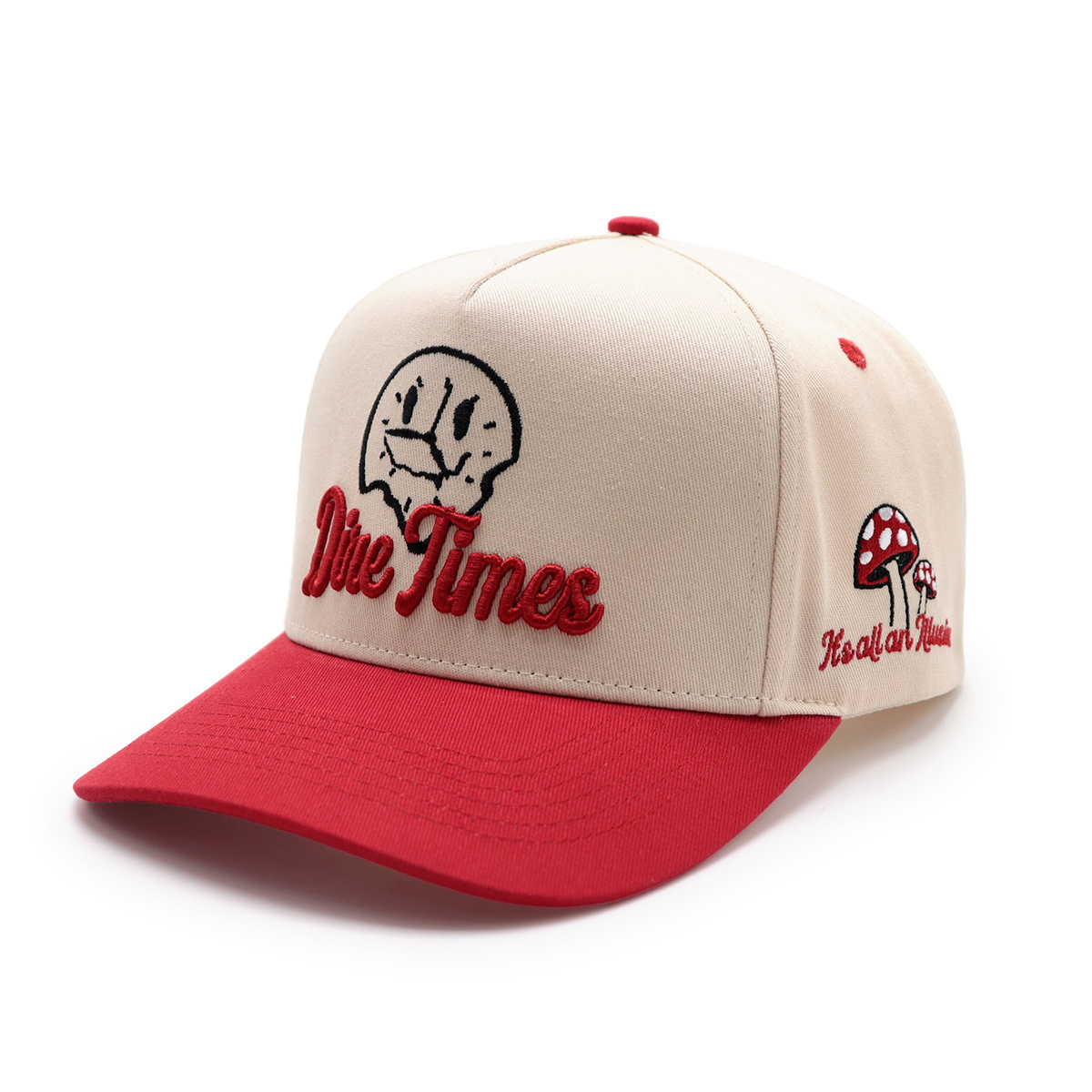 Manufacturers Embroidery Logo Custom 5 Panel two tone Baseball Cap